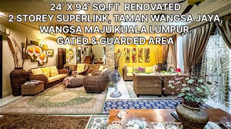 X Sq Ft Superlink Taman Wangsa Jaya Wangsa Maju Kuala Lumpur