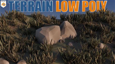 Cr Er Un Terrain Low Poly Stylis Sur Blender Youtube