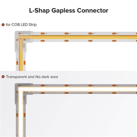 2 3 4Pin L Shape COB LED Strip Light Corner Connectors