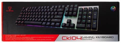 Teclado Mecanico Motospeed Ck104 Rgb Switch Red Abnt2 Preto Teclado