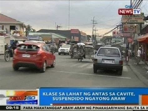 NTG Klase Sa Lahat Ng Antas Sa Cavite Suspendido Ngayong Huwebes