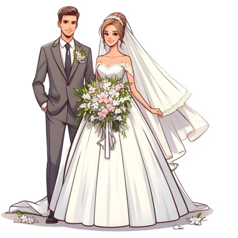 Pin by Tetyana Kovalenko on Весілля in 2024 Wedding couple cartoon