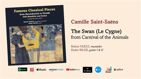 Camille Saint Sa Ns The Swan Le Cygne Arr For Mandolin And