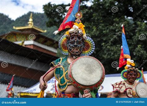 Bhutanese Cham Masked Dance Dance Of Wrathful Deities Tamshing Goemba