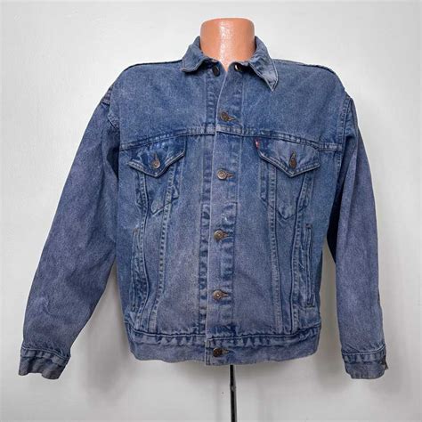 S Levis Type Iii Denim Trucker Jacket Size Larg Gem