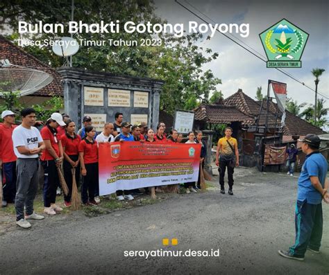 Bulan Bhakti Gotong Royong BBGR Tahun 2023 Desa Seraya Timur Desa