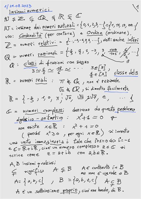 Precorso Matematica Aula Analisi Matematica Studocu