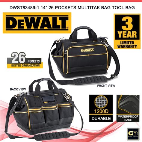 Dewalt Dwst83489 1 14in 26 Pocket Multitak Bag Tool Bag Hand Tool Bag