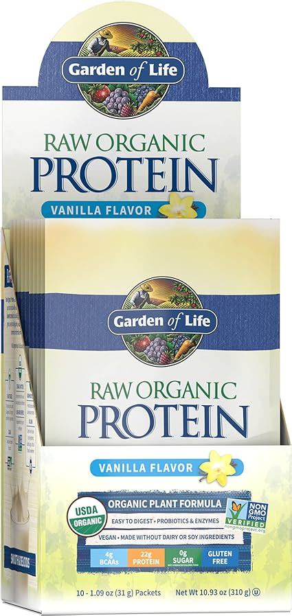 Garden Of Life Raw Organic Protein Vanilla Powder Packets