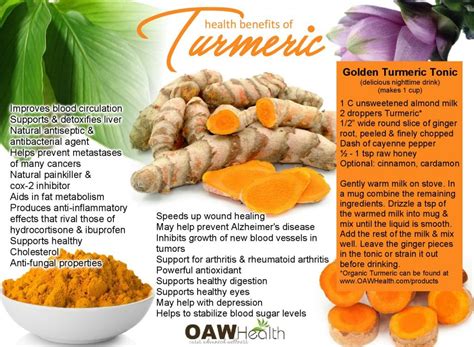 20 Health Benefits of Turmeric - OAWHealth