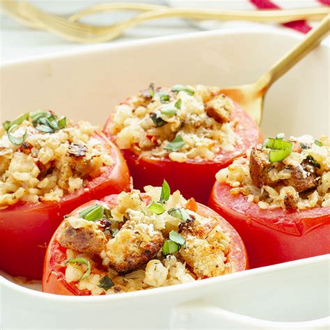 Baked Stuffed Tomatoes