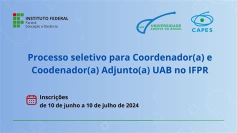 Processo Seletivo Para Coordenador Geral E Coordenador Adjunto Do