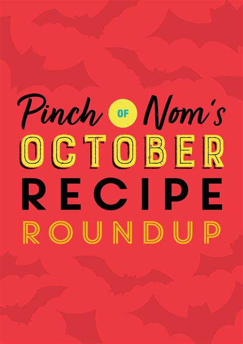 Pinch of Nom's October Recipe Roundup - Pinch Of Nom Slimming Recipes