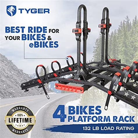 Tyger Auto Tg Rk B B Deluxe Bike Hitch Mounted Bicycle Platform