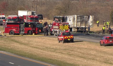 Multiple People Injured In Fiery Ohio Interstate Crash Involving Bus Semi