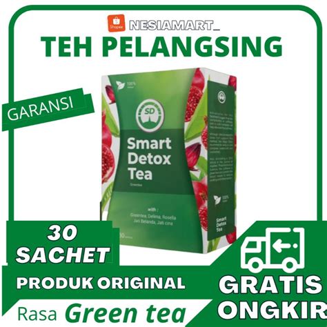 Jual Smart Detox I Teh Detox Diet I Teh Pelangsing Penurun Berat Badan Green Series 30