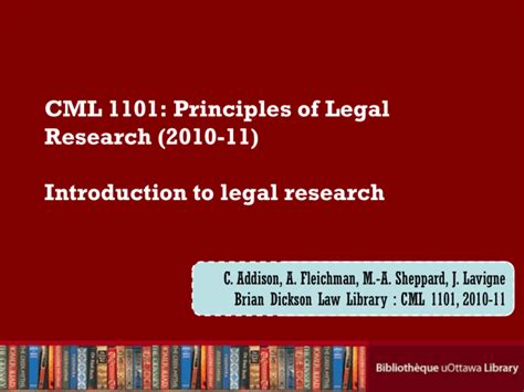 Introduction To Legal Research