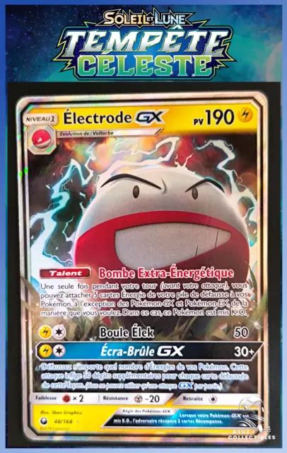 Carte Pok Mon Electrode Gx Sl Soleil Lune Temp Te C Leste Fr