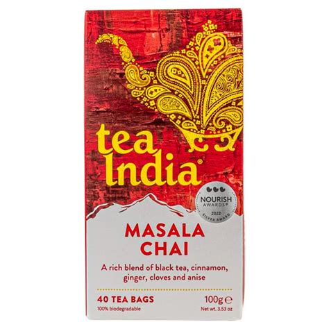 Tea India Masala Chai 40 Tea Bags £18 Compare Prices