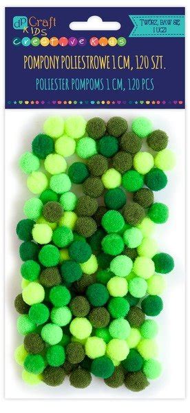 Pompony Poliestrowe 1Cm Mix Zielony 120Szt Dp Craft DpCraft Sklep