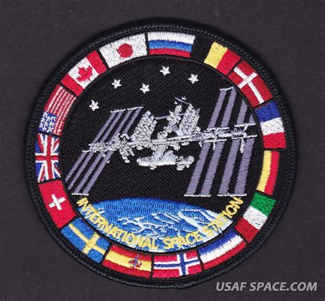 Authentic Ab Emblem Flags Iss International Space Station Spacex