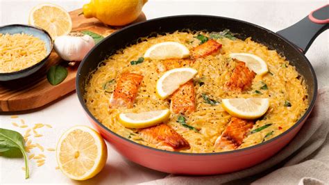 Orzo Zitronen Pasta Mit Lachs Zaubert Sonne Auf Den Teller