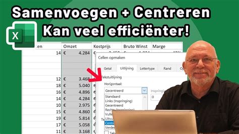 Cellen Samenvoegen En Centreren In Excel Maar Dan Effici Nt Youtube