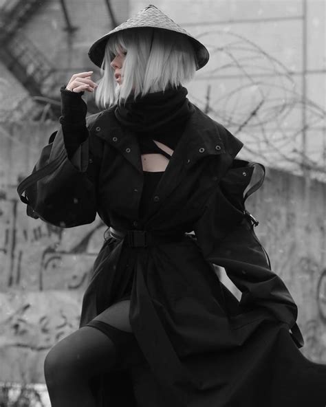 Dark Fashion, Urban Fashion, Cyberpunk, Techwear Aesthetic, Techwear Jacket, Ninja Outfit ...