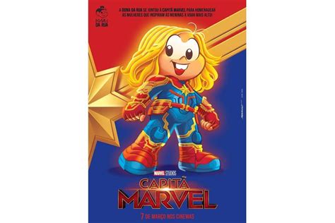 Capitã Marvel Mônica aparece visual da super heroína em novo pôster