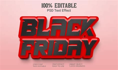 Premium Psd Black Friday Editable D Text Effect