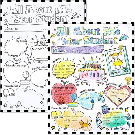 All About Me Preschool Poster