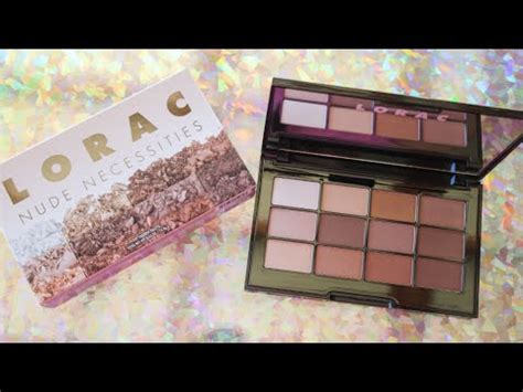 REVIEW Lorac Nude Necessities Palette YouTube