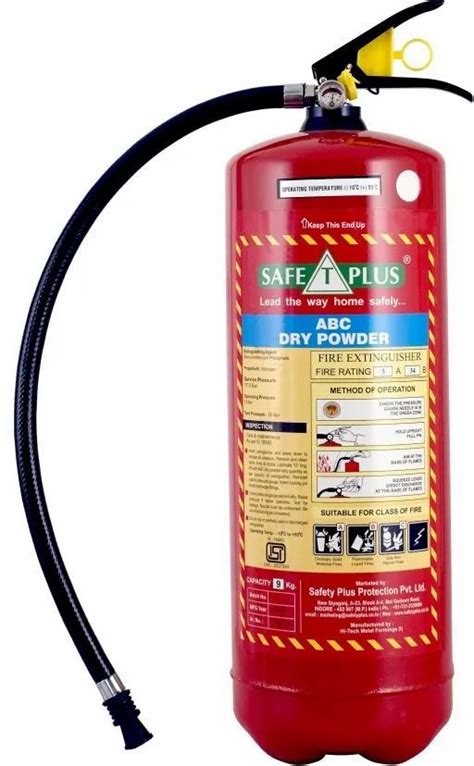 A B C Dry Powder Type Mild Steel Fire Extinguisher For Industrial