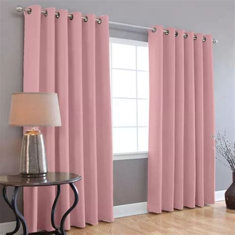 Cortinas Blackout Melocotton Color Palo De Rosa 275cm De Ancho X