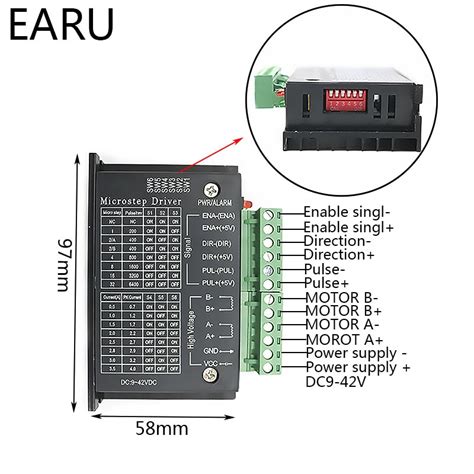 Stappenmotor Driver Microstep Driver Digitale TB66... – Grandado
