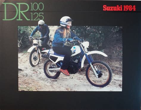 1984 Suzuki Dr100 Dr125 4 Page Brochure Vintage Pn 99922 84311 Ebay