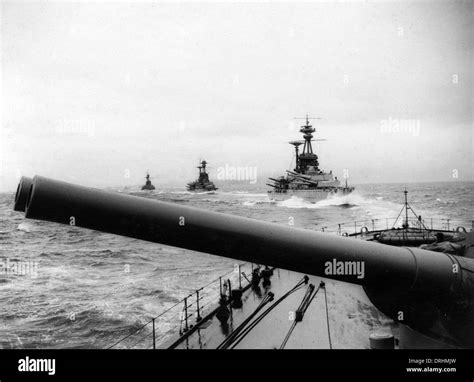 British Ships During The Battle Of Jutland Ww1 Stock Photo Alamy