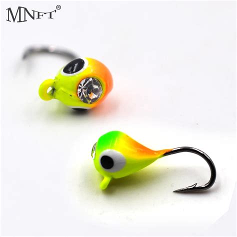 Mnft Pcs Winter Ice Fishing Hook Lure Artificial Mini Metal Bait