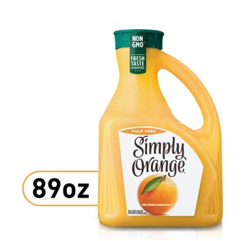 Simply Pulp Free All Natural Orange Juice Liter Kroger