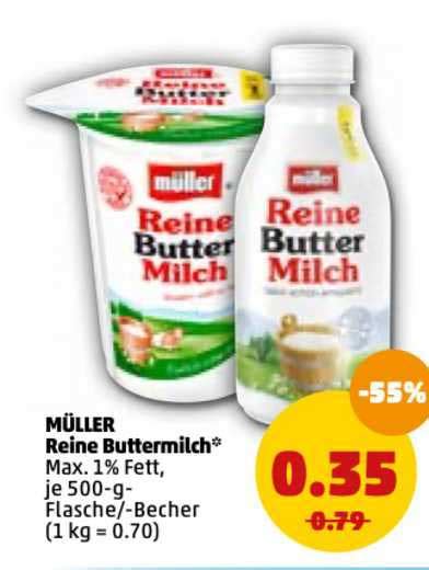 Müller Reine Buttermilch Angebot bei Penny