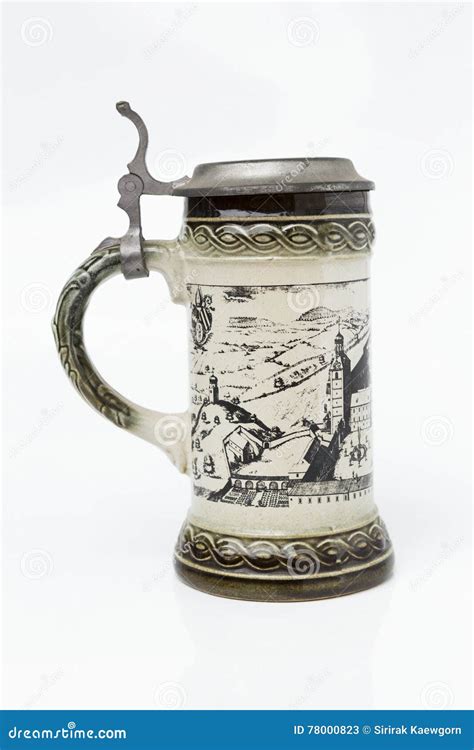 Traditional German Beer Mug Stock Image Image Of Shape Handle 78000823