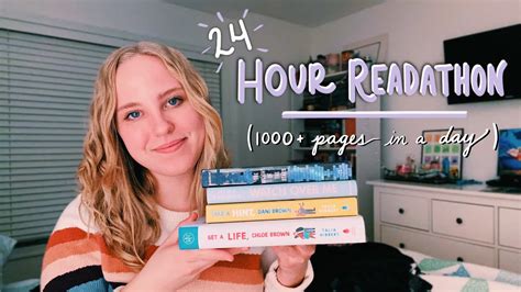 Hour Readathon Vlog Reading Pages In A Day Youtube