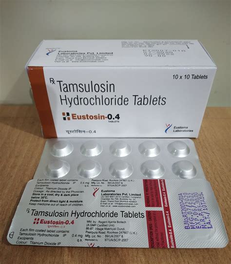 Tamsulosin Hydrochloride At Rs 900box Tamsulosin Hydrochloride