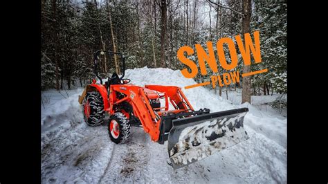 How to Plow Snow With A Compact Tractor