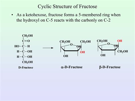 Cyclic Structure of Fructose