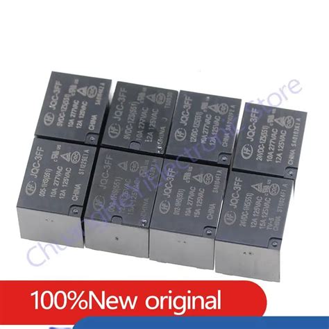 10A Relay HF JQC 3FF 5VDC 1HS 9VDC 1HS 12VDC 1HS 24VDC 1HS 4Pin JQC 3FF