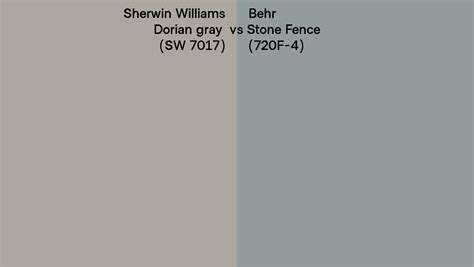 Sherwin Williams Dorian Gray Sw Vs Behr Stone Fence F