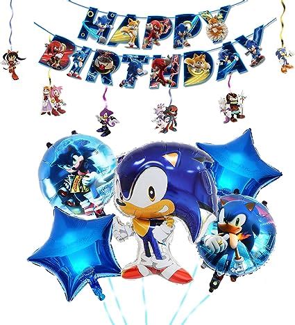 Sonic Geburtstag Deko Sonic Luftballon Geburtstag Geburtstagsballons