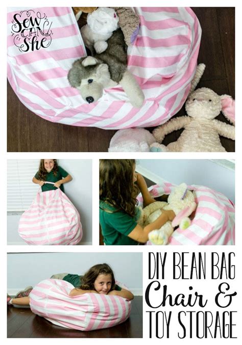 Amazing Bean Bag Chair Pattern With Toy Storage
