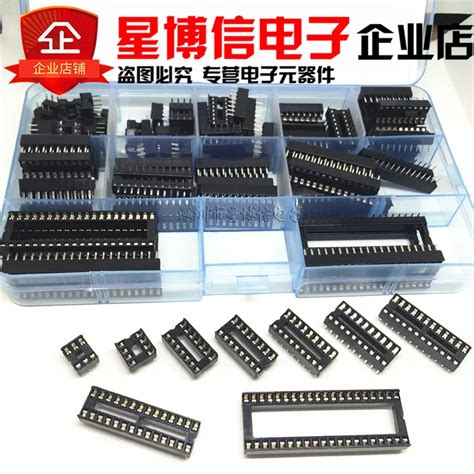 90pcs Set Dip Ic Sockets Adaptor Solder Type 6p 8p 14p 16p 18p 20p 24p